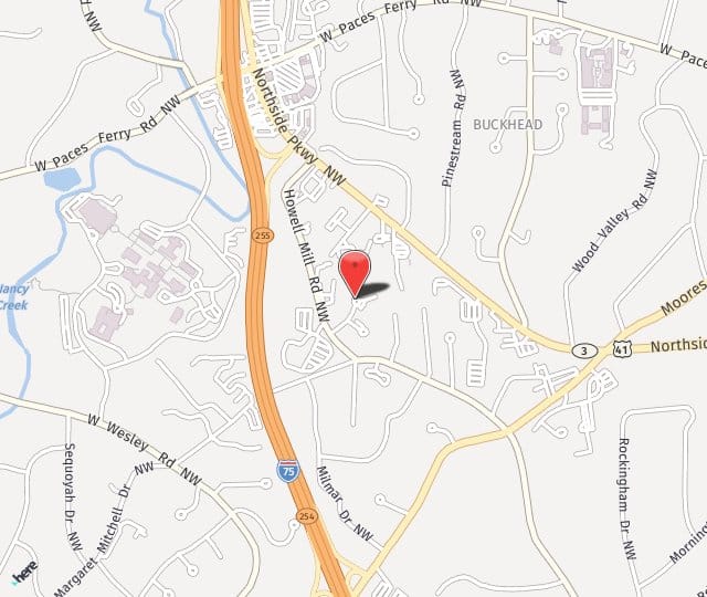 Location Map: 3200 Downwood Circle Atlanta, GA 30327
