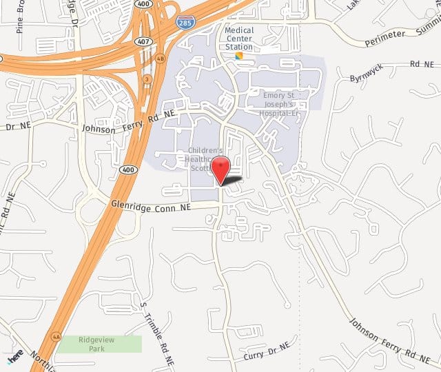 Location Map: 5505 Peachtree-Dunwoody Rd. Atlanta, GA 30342